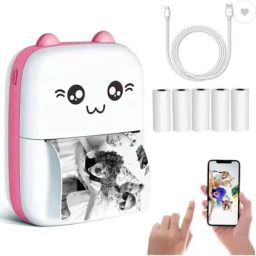 MVC ENTERPRISE Pink Pocket Printer (Bluetooth Connectivity) Bluetooth Thermal Printer-image-30