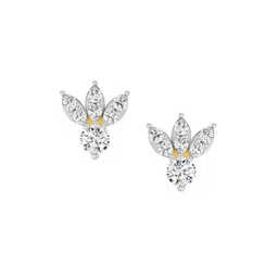 Sparkles Lab Grown Diamond 0.43 Carat Round Stud Earrings for Women-image-78