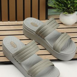 ELLE Women Striped Flatform Heels Sandals-34