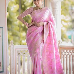 AMRUTKALA SAREES Women Woven Design Designer Banarasi Saree-image-55