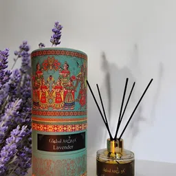 GLOBAL AROMA Blue & Red Lavender Reed Aroma Oil Diffuser & Sticks 120ml-3