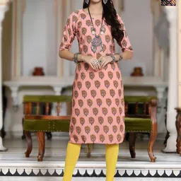 Moda Rapido Selection Of 2 Floral Printed Round Neck Straight Kurta-image-50