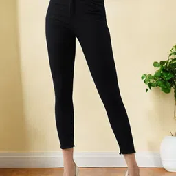 Mast & Harbour Women Skinny Fit High-Rise Heavy Fade Stretchable Jeans-picture-9
