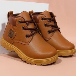 PENNEN Kids Brown Synthetic Leather Boots-picture-25
