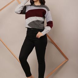 NoBarr Women Colourblocked Pullover-image-95