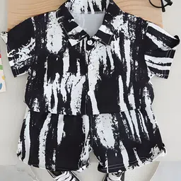 Googo Gaaga Boys Printed Shirt with Shorts-image-54