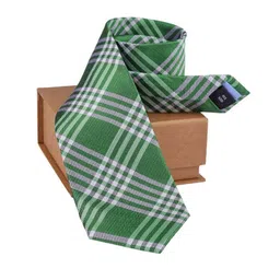 The Tie Hub Men Checked Skinny Tie-image-41