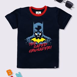 YK X Minute Mirth Boys Batman Printed T-shirt-image-50