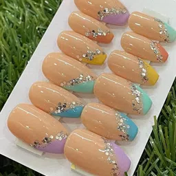 AMOK STORE Set Of 12 Reusable Artificial Nails - Multicolour image 2