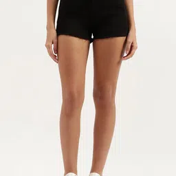 United Colors of Benetton Women High-Rise Denim Shorts-picture-58