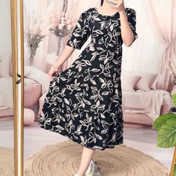 VenderVilla Women Floral Printed Fit-Flare Midi Dress-picture-11