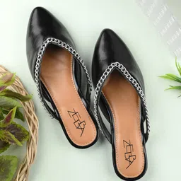 Zebba Women Open Toe Flats with Laser Cuts-16