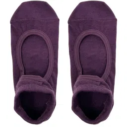 Mint & Oak Women Cotton Anti-Skid Shoe Liner Yoga Socks-26