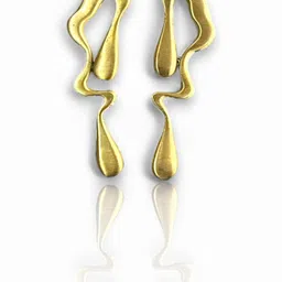 D Glamm Fashion-SPARKLING STYLE Women Gold Contemporary Studs Earrings-image-84