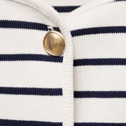 MANGO Striped Button-Front Top image 4
