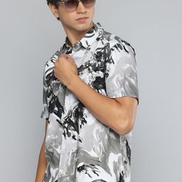 Flying Machine Abstract Printed Casual Shirt-picture-22