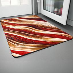 IVAZA Brown 2300 GSM Silicone Bath Rugs-image-79