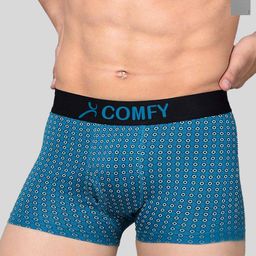 AMUL COMFY Pack Of 2 Printed Breathable Trunks-ACM101BTRNK-BL-GY-80-PO2-12