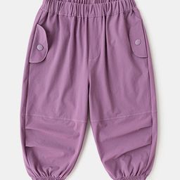 LULU & SKY Kids Loose Fit High-Rise Pleated Joggers Trousers-image-53