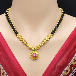 SONI JEWELLERY Gold-Plated Brass Mangalsutra-picture-25