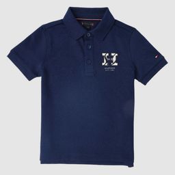 Tommy Hilfiger Boys Brand Logo Printed Polo Collar T-shirt-picture-16