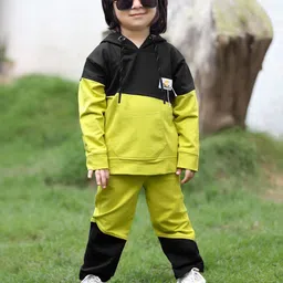 MashUp Boys Colourblocked T-shirt with Trousers-picture-5