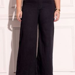 Miss Chase A+ Women Plus Size Wide Leg High-Rise Stretchable Jeans-picture-25