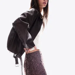 Bershka Sequinned Mini Skirt-picture-47