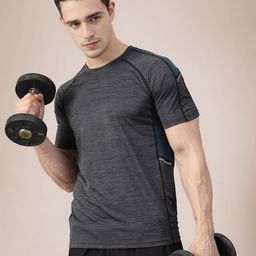 CHKOKKO MenRound Neck Regular Dry Fit Gym Sports T-Shirt-image-98