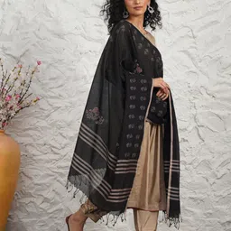 JAYPORE Printed Block Print Dupatta image 3