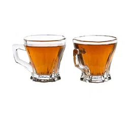 Somil Clear Glass Coffee & Tea Cup / Mug, Enjoy Your Drink in Style, Pack of 2, 120 Ml, 7.8 X 9.7 X 8 CM-image-61