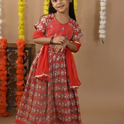 Sangria Girls Printed Lehenga Choli-39