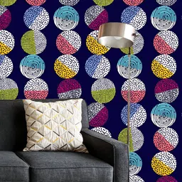 ArtzFolio Printed UV-Resistant Anti-Bacterial Abstract Polka DotsPeel & Stick Wallpaper-image-34