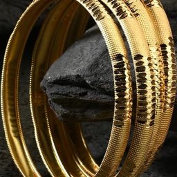 1ST TIME Set Of 8 Gold-Toned Alloy Artificial Stones & Beads Antique Bangles-picture-21