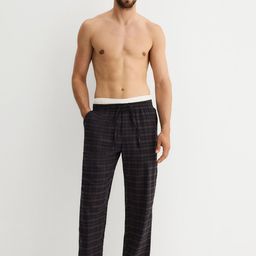 H&M Relaxed Fit Flannel Trousers-picture-17