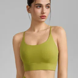 LULU & SKY Women Medium Coverage Strappy Scoop Neck Styled Back Sports Bra-picture-22