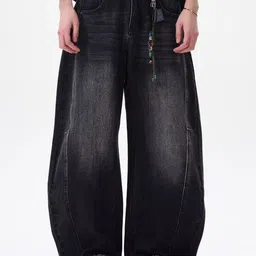 StyleCast x Revolte Men Barrel Fit Mid-Rise Heavy Fade Jeans-picture-1