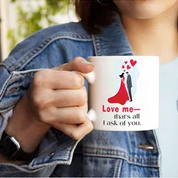 ARTBUG White Printed Ceramic Glossy Core Set of Cups and Mugs image 5
