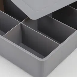 Home Centre Grey Drawer Organizer With Lid image 2