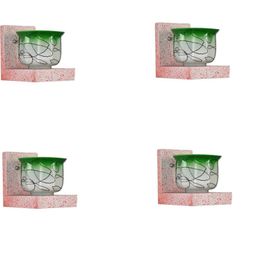 SOMIL Green Glass Cylinder Printed Wall Lamps-image-86