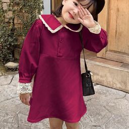 StyleCast x Revolte Peter Pan Collar Puff Sleeve A-Line Dress-image-61