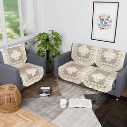 Aura Cream-Coloured Cotton Sofa Cover-image-88