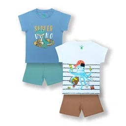 YUV Boys Printed T-shirt with Shorts-image-1