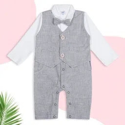 MeeMee Infants Cotton Striped Rompers-51