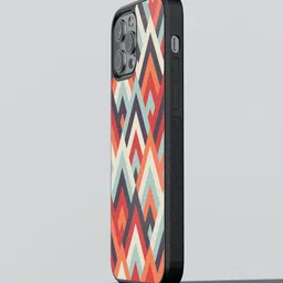 macmerise Geometric Printed iPhone 13 Pro Max Back Case Mobile Accessories-35