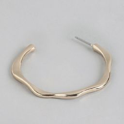Forever New Gold Plated Contemporary Half Hoop Earrings image 2