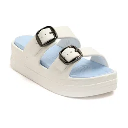 MILESTOE Women Double Buckles Open Toe Flats-18