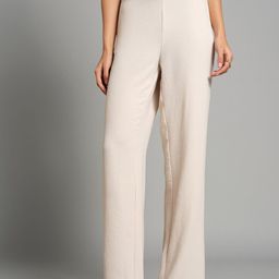 AND Women Straight Fit Parallel Trousers-77