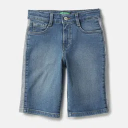 United Colors of Benetton Boys Washed Denim Shorts-picture-26