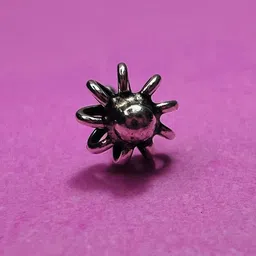 Arte Jewels Sterling Silver Oxidised Stud Nosepin-image-7
